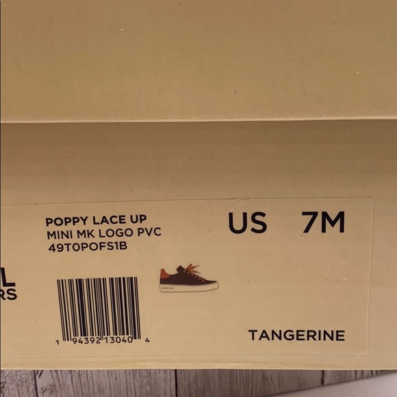 \Michael Kors Poppy Lace Up Sneakers Tangerin - Picture 12 of 13